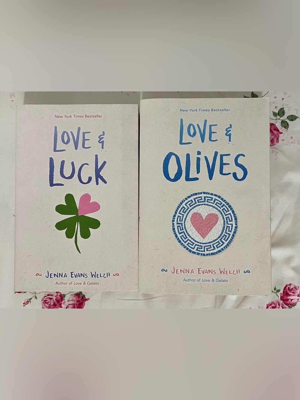 2 Books by Jenna Evans Welch - Love & Luck - Love & Olives